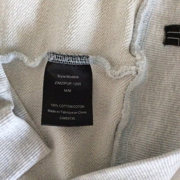 Heavyweight Streetwear Men's Toshi Premium Light Grey Hoodie - Size M - Picture 5 of 5